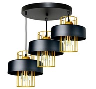 Závesné stropné svietidlo LOFT PRESTIGE 3, čierne, nad stôl, stropné LED svietidlá Závesné stropné svietidlo LOFT PRESTIGE 3, čierne, nad stôl, stropné LED svietidlá