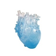 Banánová váza Anatomická srdce modrá živicová váza