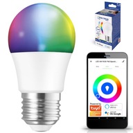 LED žiarovka E27 BALL 5W RGB CCT SMART TUYA WiFi