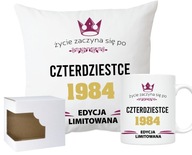Vankúš + hrnček darček k 40. NARODENINÁM 40 ROKOV DARČEKOVÝ SET Vankúš + hrnček darček k 40. NARODENINÁM 40 ROKOV DARČEKOVÝ SET