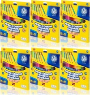 ASTRA Obojstranné pastelky 24 KS = 48 FARIEB + puzdro na strúhadlo x 6