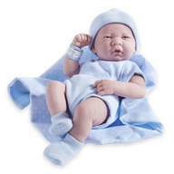 Bábika chlapec s modrou dekou - 36cm - KRK