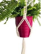 ZÁVESNÉ KVETINÁRSTVO MACRAME SO ŠPLÁTOM BOHO EKO ŠTÝLU ZÁVESNÉ KVETINÁRSTVO MACRAME SO ŠPLÁTOM BOHO EKO ŠTÝLU