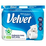 VELVET Toaletný papier JEMNÝ BIELY 12 ks. VELVET Toaletný papier JEMNÝ BIELY 12 ks.