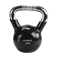 LIATIENOVÝ Kettlebell CHROME Vrúbkovaný 12 KG HMS