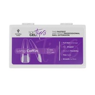 Victoria Vynn SOFT GEL TIPS Long Coffin akrylové nechty Victoria Vynn SOFT GEL TIPS Long Coffin akrylové nechty