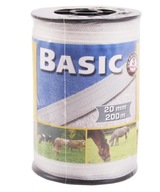 Plotová páska CORRAL Basic 200m/20mm biela Plotová páska CORRAL Basic 200m/20mm biela