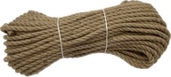 Ozdobné točené jutové lano 8 mm - 50 m Ozdobné točené jutové lano 8 mm - 50 m