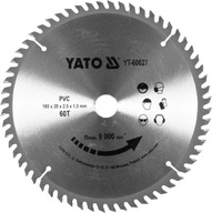 YATO WIDIA ŠTÍT PRE PVC 185mm x 20 x 60T WIDIA