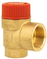 MOSADZNÝ BEZPEČNOSTNÝ VENTIL PRE ÚSTREDNÉ VYKUROVANIE 2,5 bar AFRISO MS 1/2" x 3/4" G MOSADZNÝ BEZPEČNOSTNÝ VENTIL PRE ÚSTREDNÉ VYKUROVANIE 2,5 bar AFRISO MS 1/2" x 3/4" G