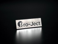 Strieborné logo Pro-Ject 50 x 17 mm