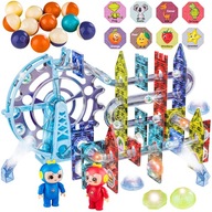 MAGNETICKÉ STAVEBNÉ BLOKY DRÁHA pre LED GULE ANGLICKÉ BLESKY 120 ks MAGNETICKÉ STAVEBNÉ BLOKY DRÁHA pre LED GULE ANGLICKÉ BLESKY 120 ks
