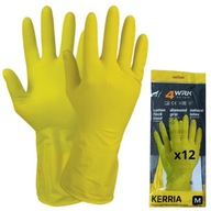 Dlhé gumené latexové rukavice, vločkované, na čistenie, veľkosť 8 Dlhé gumené latexové rukavice, vločkované, na čistenie, veľkosť 8