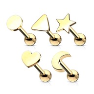 PRE UŠNÉ TRAGUS SET CHRUPKY 5 KS SRDCE MESIAC KRUH TROJUHOLNÍK HVIEZDA PRE UŠNÉ TRAGUS SET CHRUPKY 5 KS SRDCE MESIAC KRUH TROJUHOLNÍK HVIEZDA