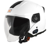 OTVORENÁ PRILBA NA MOTOCYKL S INTERKOM BIELY ORIGINE MIKROFÓN SKÚTER XXL OTVORENÁ PRILBA NA MOTOCYKL S INTERKOM BIELY ORIGINE MIKROFÓN SKÚTER XXL