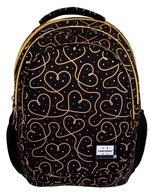 3-komorový školský batoh Astra Head Golden Hearts