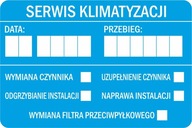 Servisné nálepky - SERVIS KLIMATIZÁCIE - 80 ks