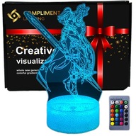 Genshin Impact Anime 3D LED nočné svetlo USB Genshin Impact Anime 3D LED nočné svetlo USB