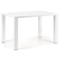 Moderný malý biely lakovaný stolík do obývačky RONAD