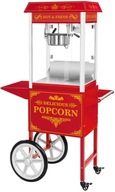 Stroj na popcorn - vozík - červený ROYAL CATERING RCPW.16.2
