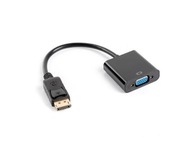 Lanberg AD-0002-BK Displayport 1.1(M) -> VGA 15pinový (F) adaptérový kábel čierny