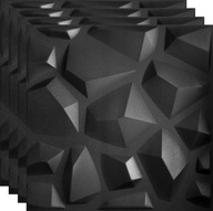 ČIERNE STROPNÉ KAZETY MARS 3D NÁSTENNÝ PANEL 1m2 ČIERNE STROPNÉ KAZETY MARS 3D NÁSTENNÝ PANEL 1m2