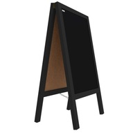Kriedová tabuľa BLACK rám 100x60cm stojan