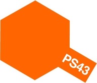 PS-43 Trans Orange Lexan farba v spreji Tamiya 86043 PS-43 Trans Orange Lexan farba v spreji Tamiya 86043