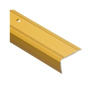 Drážkovaný schodiskový profil 100 cm zlatý EASY LINE
