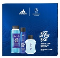 Adidas UEFA BEST OF THE BEST toaletná voda 100 ml + deodorant + gél MUŽI