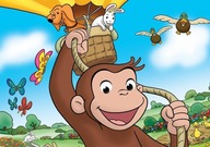 ZVEDAVÝ GEORGE Monkey Cukrová oblátková torta A4 ZVEDAVÝ GEORGE Monkey Cukrová oblátková torta A4