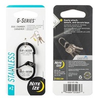 Čierna karabínka Nite Ize G-Series 2 Čierna karabínka Nite Ize G-Series 2