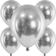 LESKLÉ CHROMOVÉ BALÓNY STRIEBORNÉ VEĽKÉ SILVESTROVSKÉ NARODENINY 46 CM 18 PALCOV 5 KS LESKLÉ CHROMOVÉ BALÓNY STRIEBORNÉ VEĽKÉ SILVESTROVSKÉ NARODENINY 46 CM 18 PALCOV 5 KS