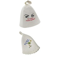 2ks Unisex Soft Embroidered Sauna Klobúk 2ks Unisex Soft Embroidered Sauna Klobúk