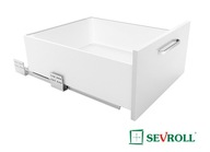 SEVROLLBOX SLIM DRAWER H-199 L-400 BIELA ​​vodidlo + bočnice