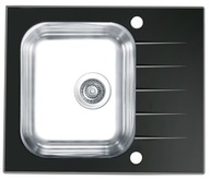 Genesis Vitro 10 1-miskový sklenený drez, čierny