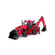 Bieloruský traktor s nakladačom a bagrom Polesie diel Bieloruský traktor s nakladačom a bagrom Polesie diel