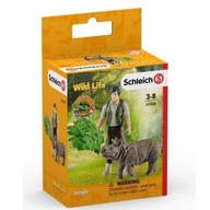 Schleich 42428 Wild Life Forester s nosorožcom