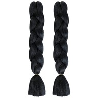 2x syntetické vlasy na vrkoče LONG Black 2x syntetické vlasy na vrkoče LONG Black