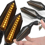 2X LED SMEROVÉ SIGNALIZÁCIE MOTOCYKLOVÝ ENDURO SKÚTER SCHVÁLENIE DYNAMICKÝ 2X LED SMEROVÉ SIGNALIZÁCIE MOTOCYKLOVÝ ENDURO SKÚTER SCHVÁLENIE DYNAMICKÝ