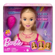 Barbie hlava na úpravu vlasov + 20 doplnkov HMD88 Barbie hlava na úpravu vlasov + 20 doplnkov HMD88