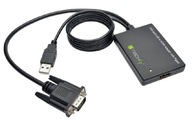 VGA Adaptér Konvertor s 2CH USB AUDIO na HDMI