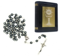 COMUNION ROSARY hostie čierna pre chlapčenské puzdro COMUNION ROSARY hostie čierna pre chlapčenské puzdro
