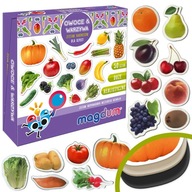 Sada edukačných herných magnetiek Ovocie a zelenina