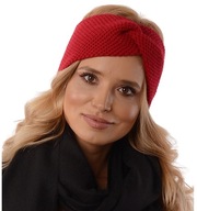 Červená dámska Boho uzlíková čelenka O3 Červená dámska Boho uzlíková čelenka O3