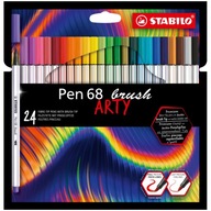 STABILO BRUSH PEN 68 fixiek (24 kusov), kartónová krabica