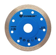 115 mm diamantový kotúč na keramickú kameninu TITANIUM 115 mm diamantový kotúč na keramickú kameninu TITANIUM