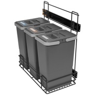Triedič odpadu SLIM 3x8L do skrine 30 Graphite