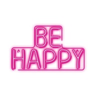 Neónová PLEXI LED BE HAPPY ružová NNE10 Neolia Neónová PLEXI LED BE HAPPY ružová NNE10 Neolia