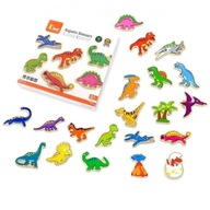 Drevené hračky dinosaurov Viga magnety na chladničku 2